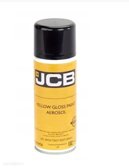 FARBA JCB 400ML SPRAY ORYGINALNA 3CX ładowarka JCB 4220/0406 - 1