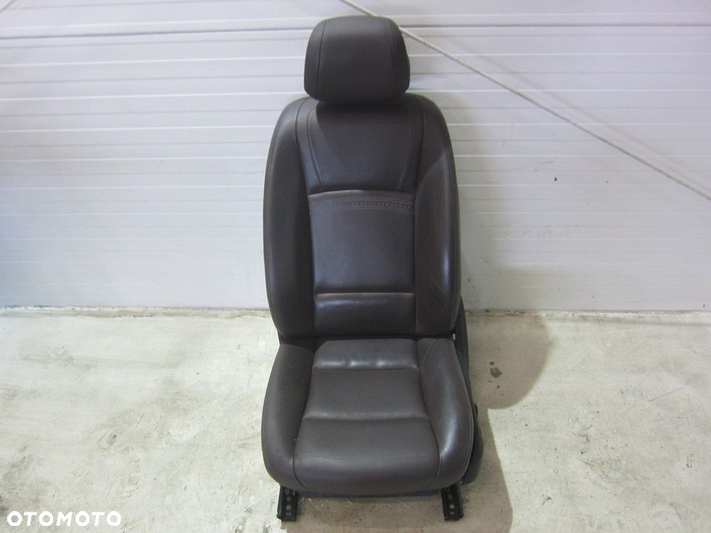 BMW 5 F10 FOTELE FOTEL LEWY KIEROWCY BRĄZOWY BRĄZ MOKKA 52107310120 SKÓRA - 2