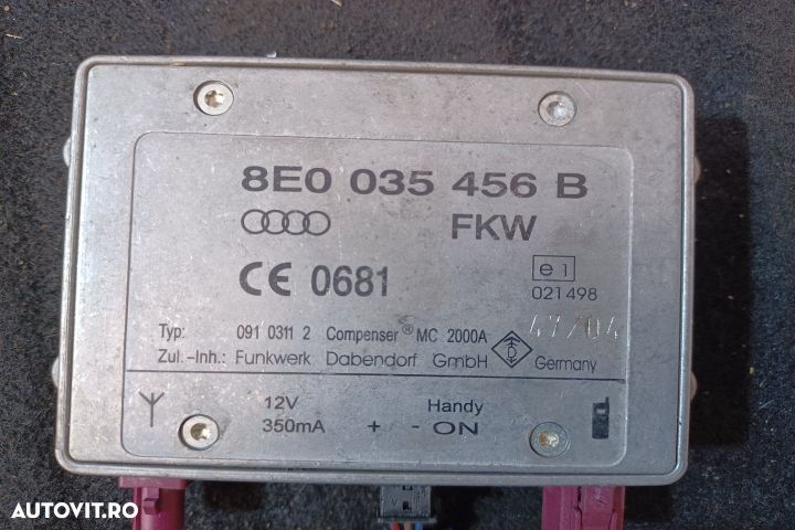 Amplificator antena radio 8E0035456B 8E0035456B Audi A6 4F/C6 [2004 - - 3