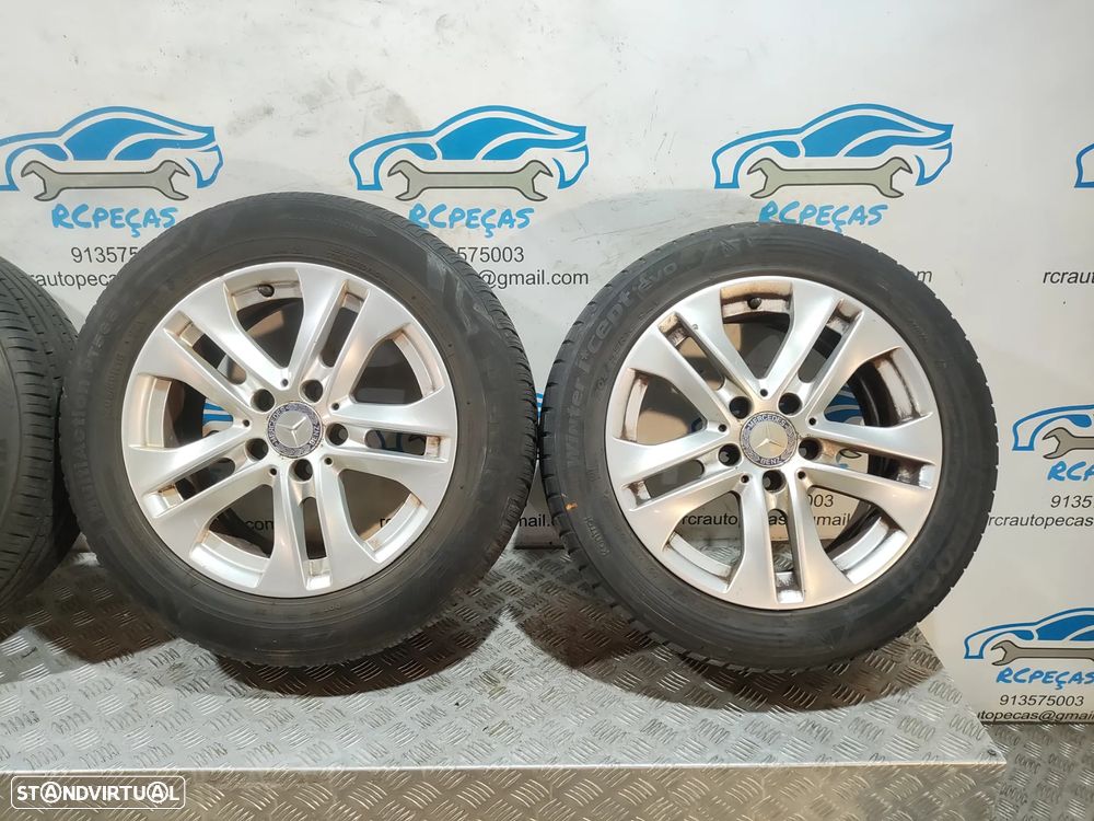 Conjunto Jantes 16 Borbet Originais Mercedes Benz Class C W204 7J ET43 5x112 - 5