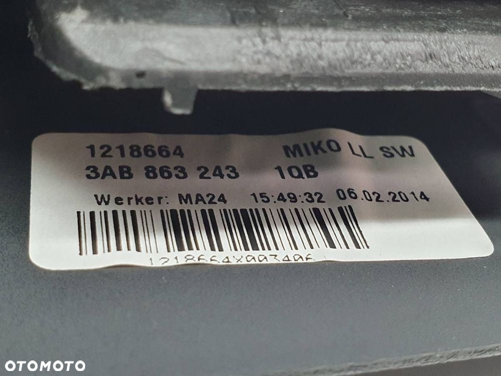 TUNEL ŚRODKOWY PODŁOKIETNIK VW PASSAT B7 2014 KOMBI EUROPA - 8