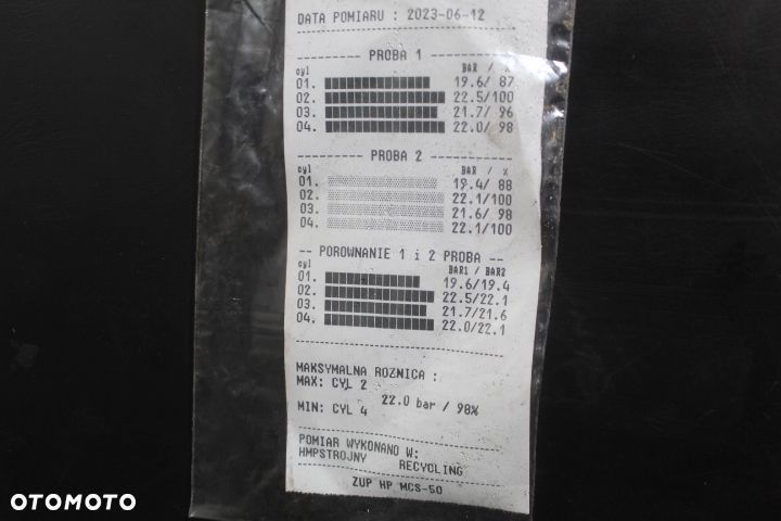 SILNIK  PEUGEOT 207 1.4HDI 10FDBV TEST WTRYSKI - 2