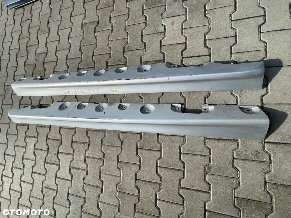 BMW 3 E46 COUPE CABRIO LIFT M-PAKIET LISTWY NAKŁADKI NA PRÓG KOMPLET - 2