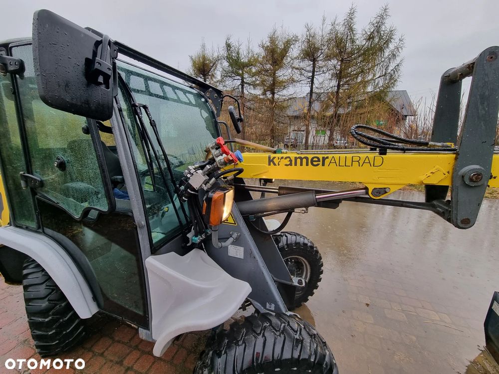 Kramer Ładowarka kołowa 348  JAK NOWA! Import Norwegia Łyżka szufla+ widły Serwisy w Dekra 4koła skręt Zero luzów wycieków Oryginał dodatkowa Hydraulika Yyanmar silnik - 13