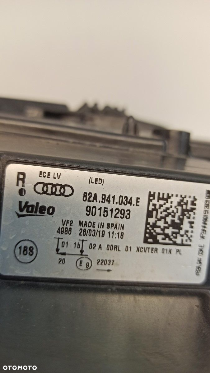 AUDI A1 82A LAMPA PRAWY PRZÓD 82A941034E RHD - 6