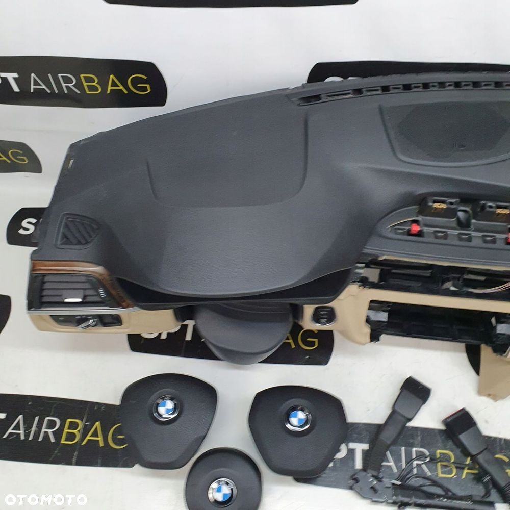 BMW F30 F31 F34 DESKA ROZDZIELCZA KONSOLA KOKPIT PULPIT PODUSZKI AIRBAG AIR BAG NAPINACZE KIT SET - 2