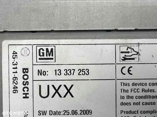 RADIO NAWIGACJA NAVI 800 OPEL ASTRA 4 J IV 13337253 EKRAN KOLOROWY - 5