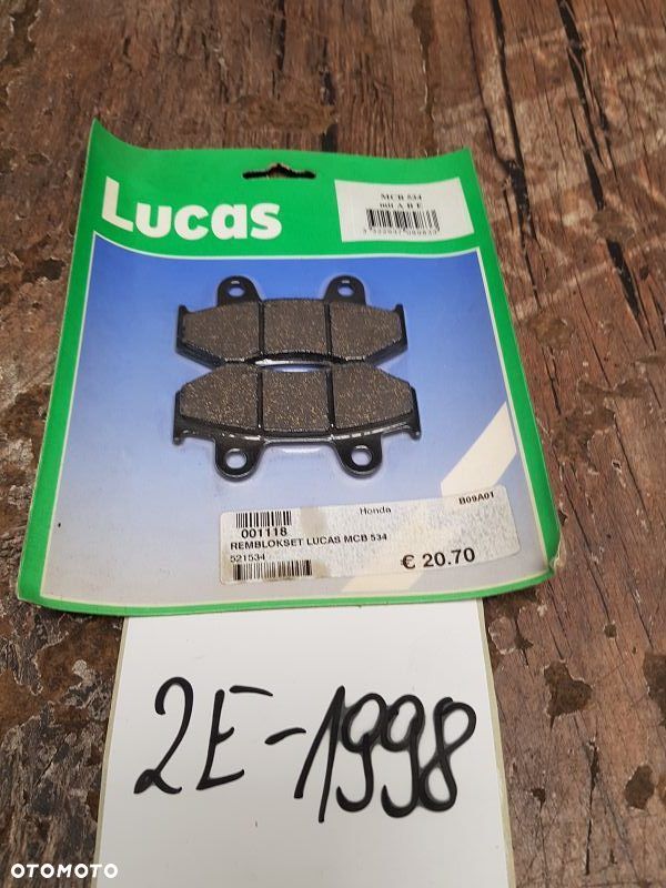 Klocki hamulcowe Lucas MCB 534 Honda MTX 80 / XL 125 R / CR 125 R / XL 600 R - 1