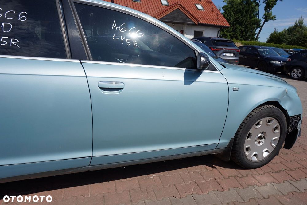 DRZWI PRZEDNIE PRAWE A6 C6 SEDAN LY5R  NIEBIESKI AUDI 2004-2008 - 2