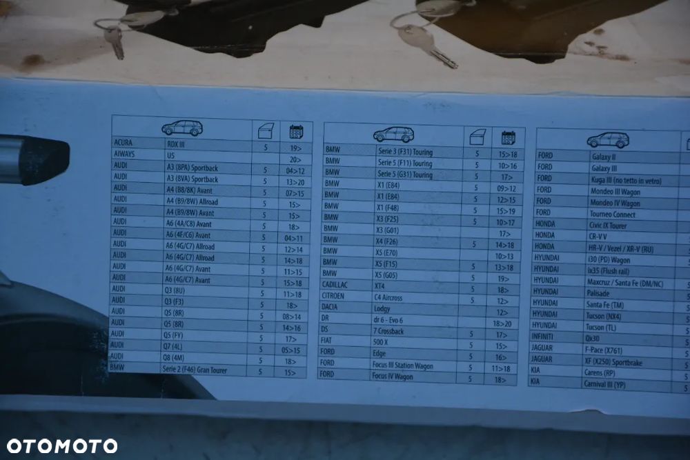 Opel Zafira B / Insignia kombi   Bagażnik na relingi zintegrowane Aluminiowy zamykany na klucz - 4