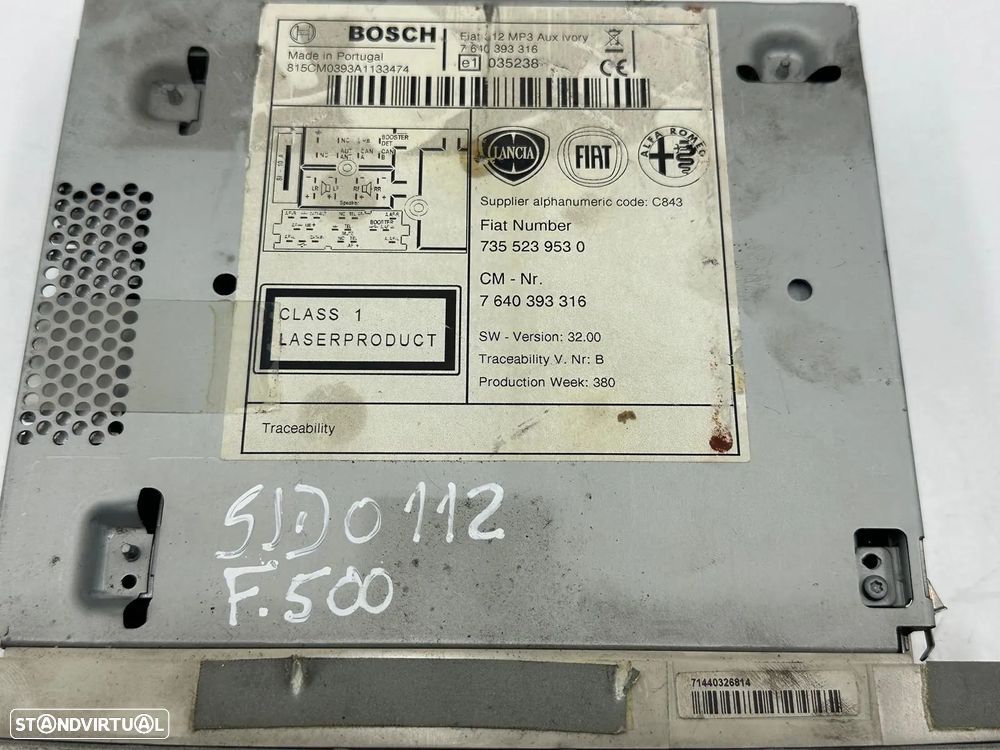 Rádio - Fiat 500 (2011) - 5