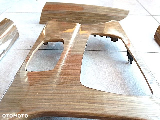 BMW X3 F25 Listwy Ozdobne Konsoli Drzwi Drewno Jasny Brąz Euro Ideał Komplet - 7