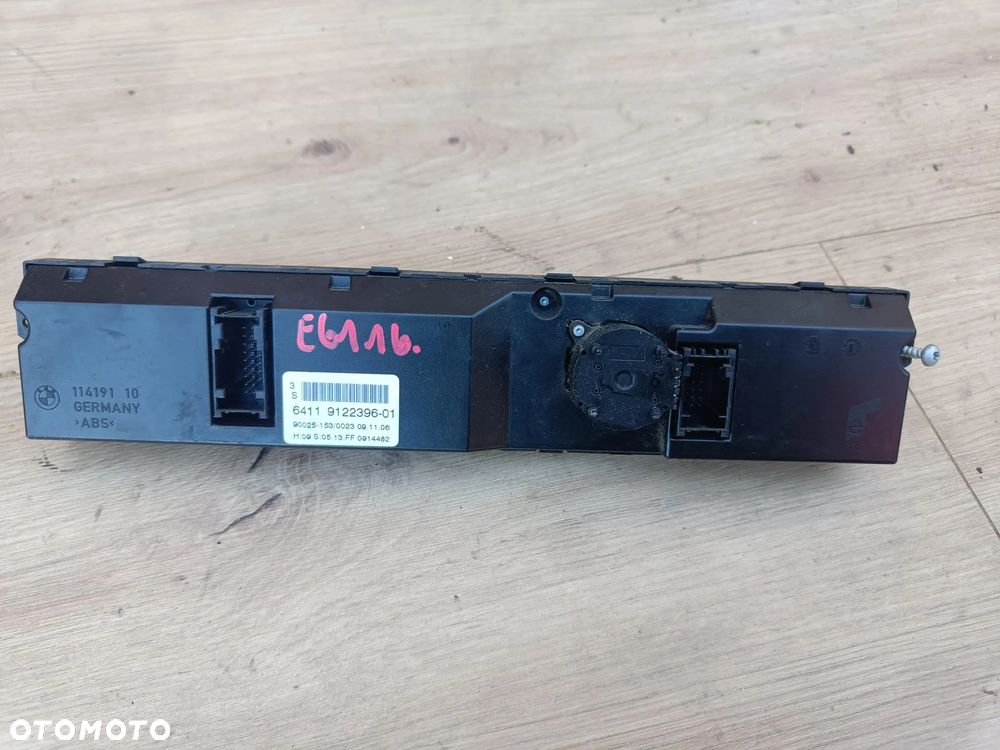 BMW E60 E61 PANEL KLIMATYZACJI BASIS 9122396 - 5