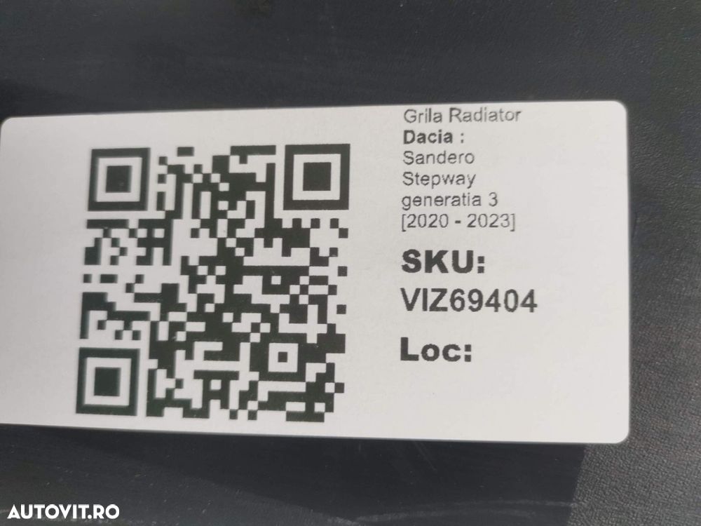 Grila Radiator Dacia  Sandero Stepway generatia 3 2020 2021 2022 2023 - 8