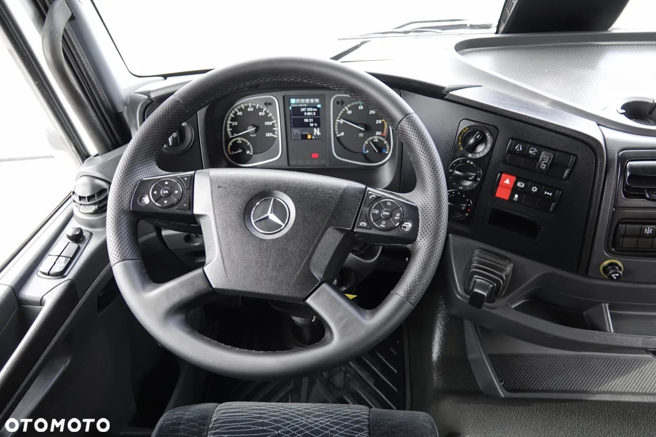 Mercedes-Benz ATEGO 1627 / 4X2 / WYWROTKA  3 STR. + HDS HIAB 099 BS-2 / PILOT / ROTATOR / WIDŁY / OPONY 100% / SPROWADZONY - 29