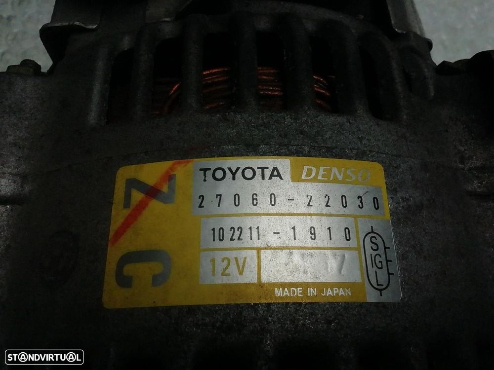 ALTERNADOR TOYOTA COROLLA 2004 -2706022030 - 4