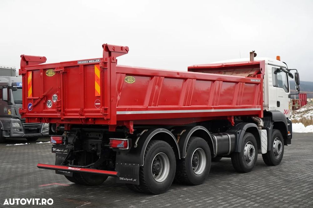 MAN TGA 35.400 / 8X4 / BASCULATOR 2 LATE / HIDRAULIC LATERAL / CLAPETĂ HIDRAULICĂ / MANUALĂ / MEILLER KIPPER - 12