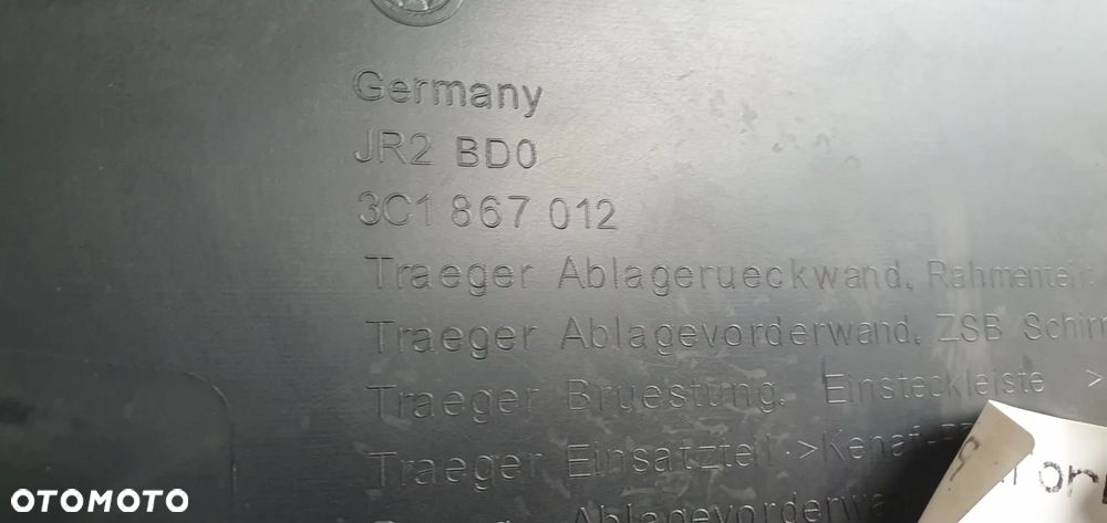 Boczek tapicerka prawy przód przednia prawa VW Passat B6 - 7