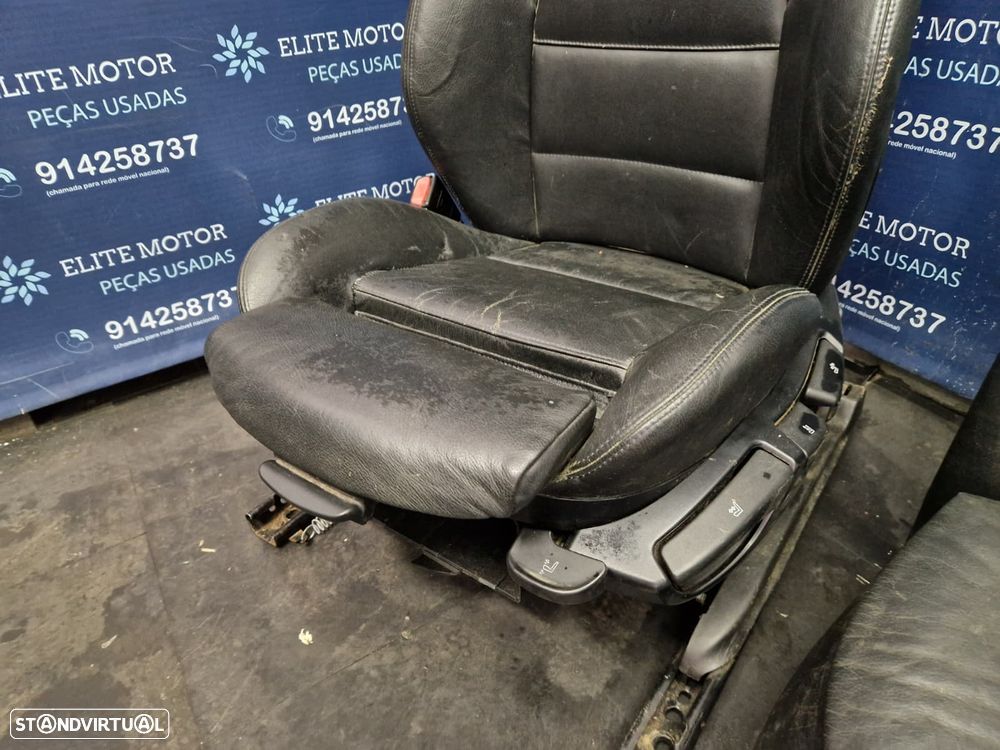 Jogo de bancos usados BMW SERIE 3 E46 SEDAN PACK M PELE PRETOS - 9
