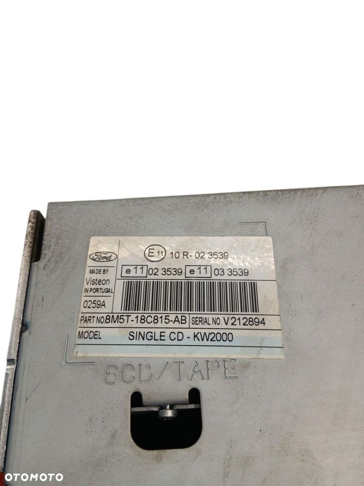RADIO CD FORD FOCUS MK2 LIFT 8M5T-18C815-AB FOCUS MK2 - 3
