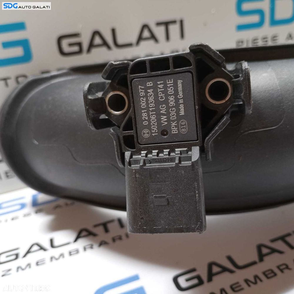 Furtun Conducta Tubulatura Senzor Aer MAP Intercooler Volkswagen Passat B8 1.4 TSI CZDA CZEA 2015 - 2020 Cod 0281002977 03G906051E 04E145673B 04E145673E [2609] - 6