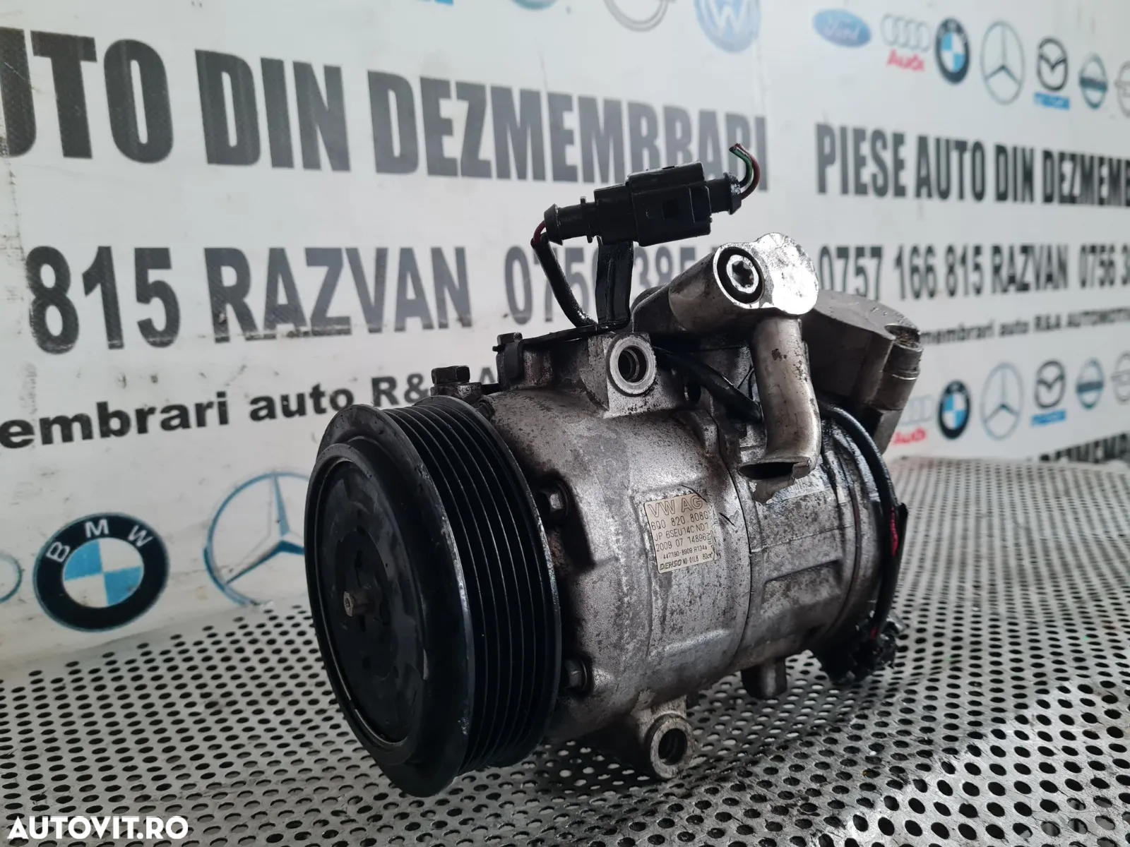 Compresor Clima Aer Conditionat AC Skoda Fabia 2 Roomster Praktik Seat Ibiza Vw Polo 6R An 2008-200 - 5