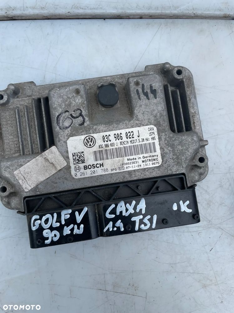 STEROWNIK SILNIKA VW GOLF V 1.4 TSI CAXA 03C906022J - 1