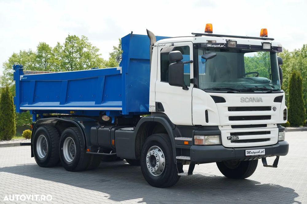 Scania P 380 / 6x4 / WYWROTKA DWU-STRONNA / HYDROBURTA / BOARDMATIC / MANUAL / - 15