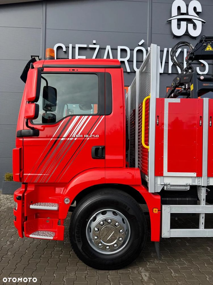 MAN TGM 18.250 // E6 // org. 92000km !!! // 4x2 // manual // skrzynia + HDS HMF z pilotem // TGS TGX TGL budowlanka żuraw dzwig kran crane - 21
