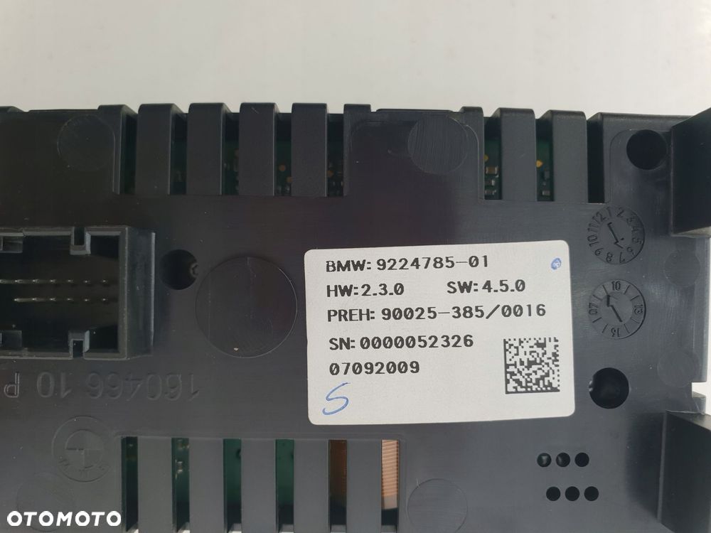 BMW F01 PANEL REGULACJA NAWIEWU KLIMATYZACJI 9224785 - 3