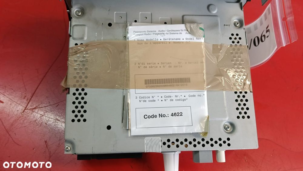 RADIO FIAT DUCATO JUMPER BOXER KOD 14- 07356258200 NO 526/065 - 2