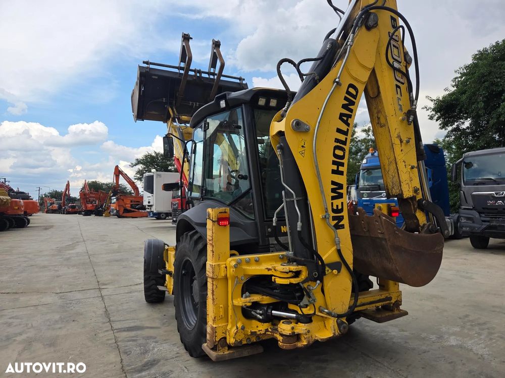 New Holland B110C, 2020, 5.117h, 110 CP, Cupa multifunctionala 4x1 cu furci, Brat excavare extensibil, fara aer conditionat, CE, lung 5,8m, latime 2,3m, Masa operatinala 8tone, Adancime  sapare 6m, posibil leasing 4 ani-PROMOTIE 39.900 EUR+Tva - 2
