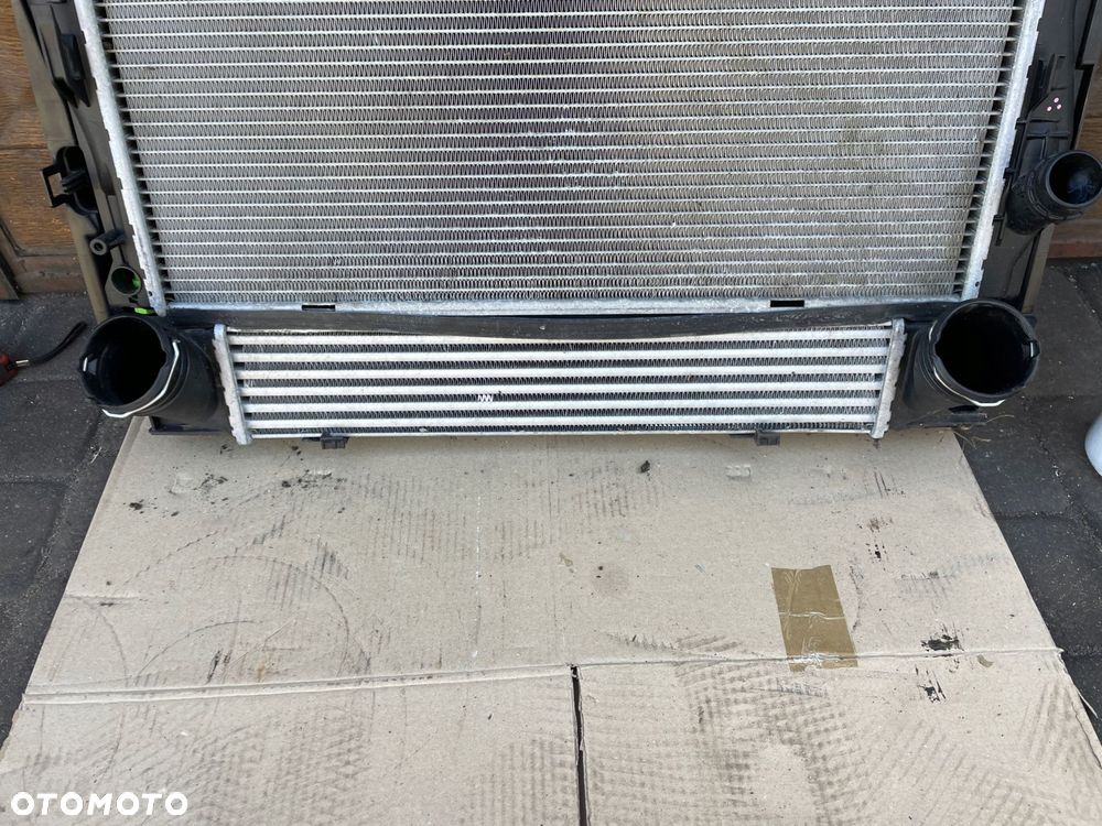 chłodnica wody klimy intercooler komplet bmw e87 e88 e82 e90 2.0 d - 9