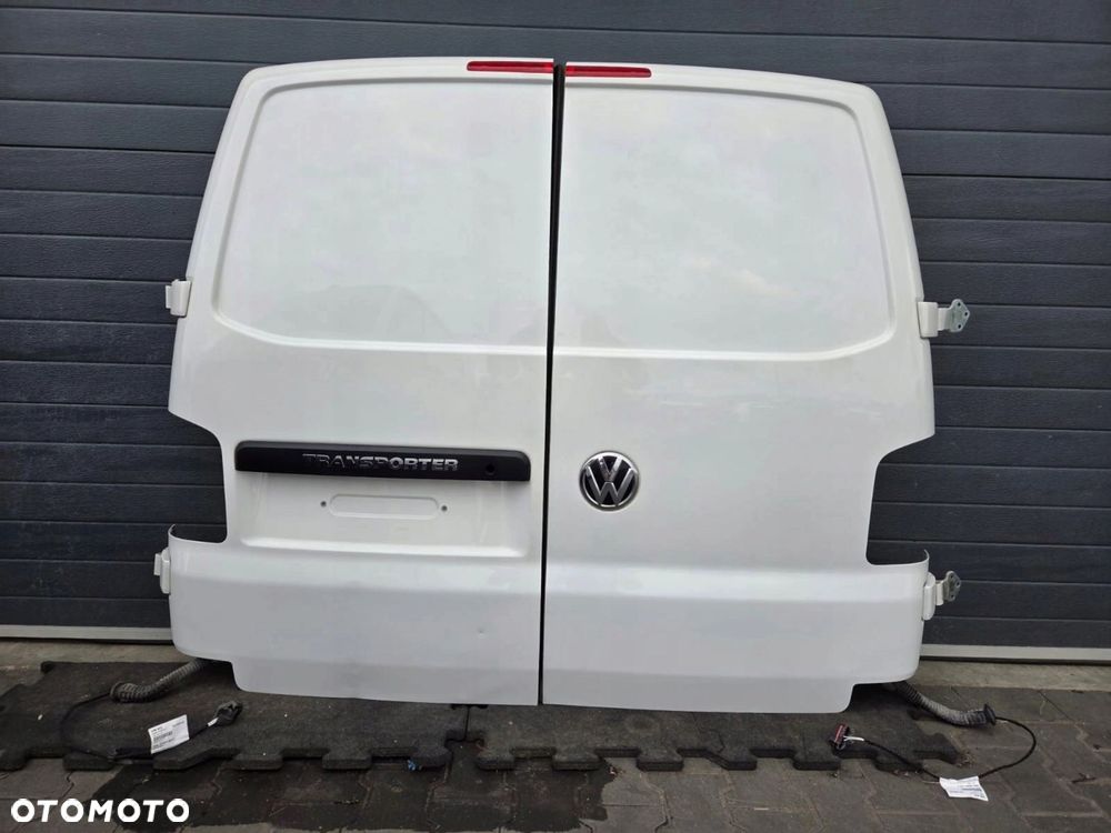 VW T6 T6.1 drzwi skrzydłowe prawy lewy tył białe LB9A KOMPLETNE - 3
