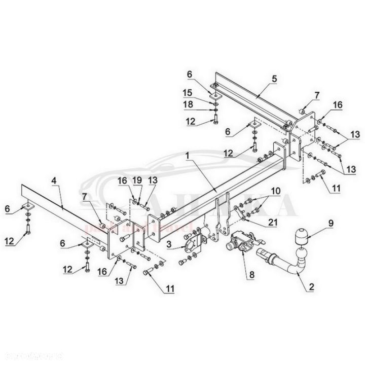 Hak Holowniczy Automat Do Audi A8 D3 Sedan 2002-2010 - 3