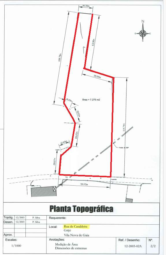 Terreno industrial 7.000m2, 45 frente, na Z. I.Grijó/S. Félix/Serzedo. - Grande imagem: 3/6
