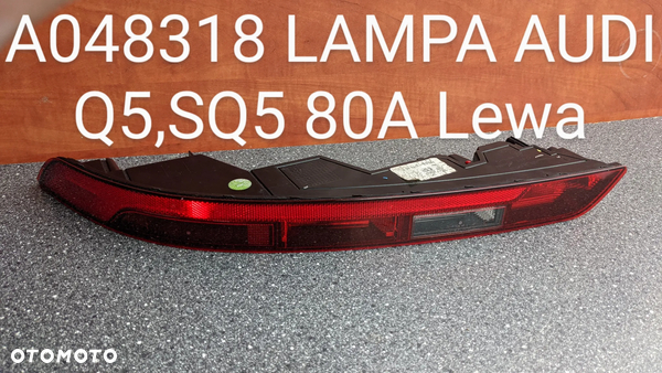 A048318 Lampa Audi Lewa Tylna
