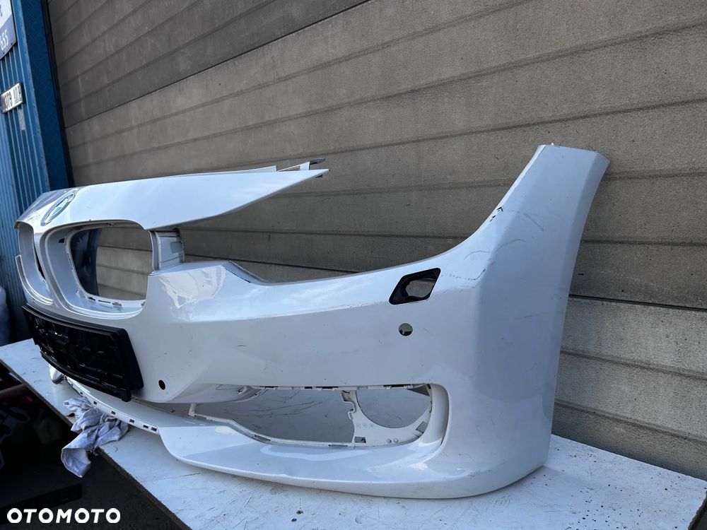 BMW 3 F30 F31 ZDERZAK PRZÓD PRZEDNI BIALY ALPINWEISS - 3