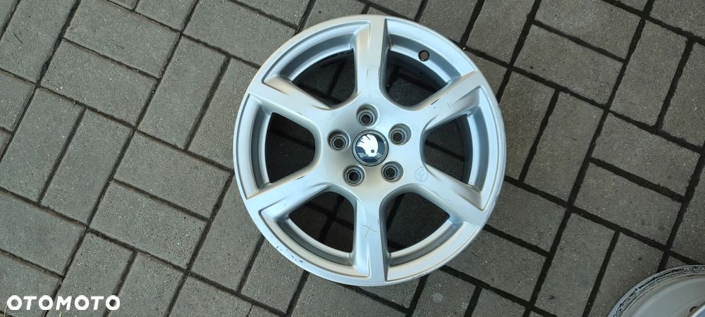 FELGI ALUMINIOWE 5x100 6Jx15 CALI 6R0601025C ET40 fi 57.1 SKODA FABIA RAPID ROOMSTER SEAT IBIZA ARONA VW POLO FOX KOMPLET 4 SZTUKI - 6