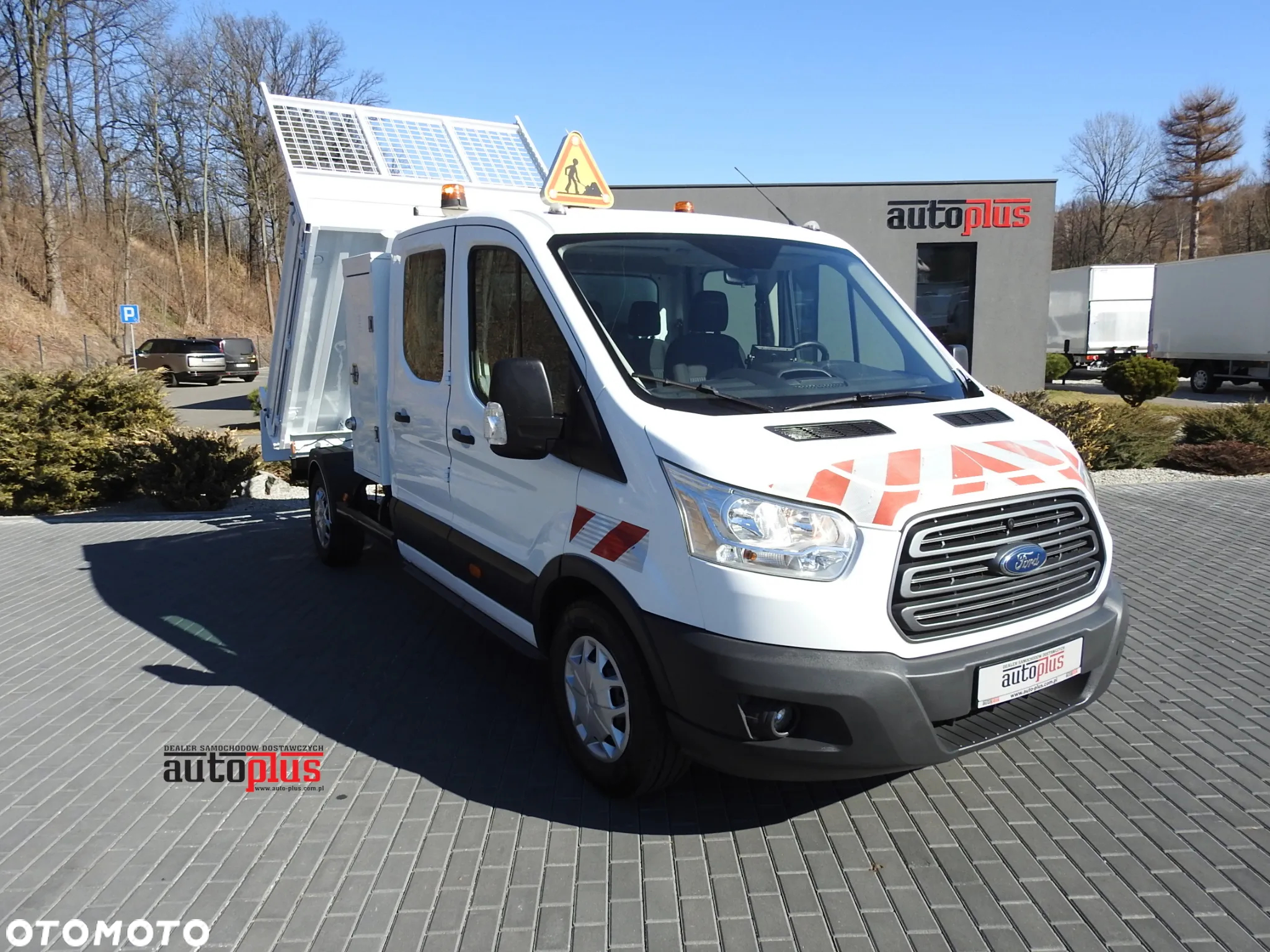 Ford TRANSIT  WYWROTKA PODWÓJNA KABINA DOKA 6 MIEJSC TEMPOMAT KLIMATYZACJA 130KM [ C66826 ] - 2