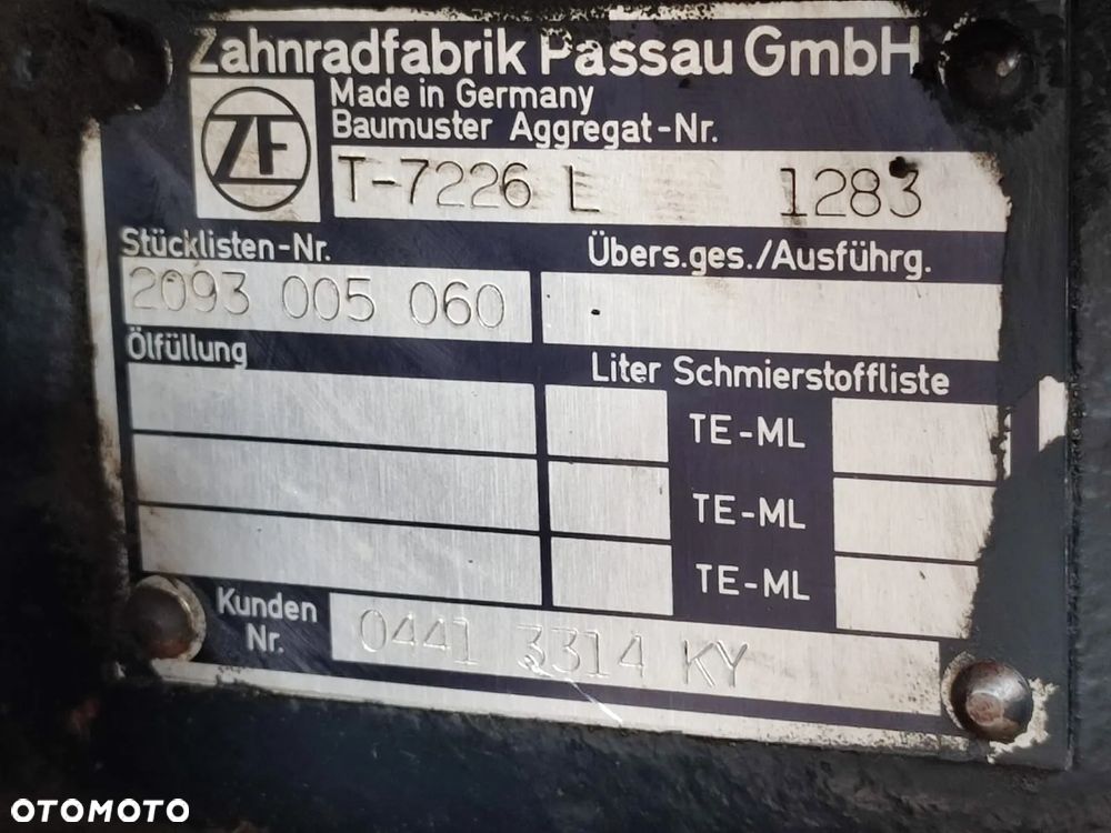 Skrzynia biegów T 7226 L DEUTZ FAHR 6.20 AGROTRON - 14