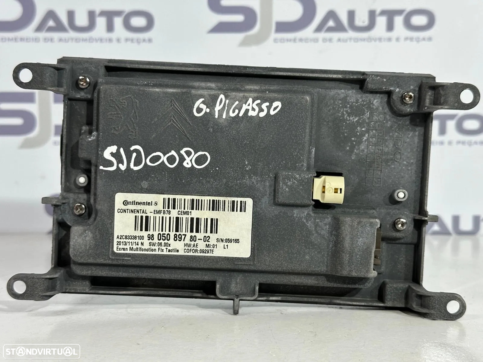 Ecrã / Display Rádio - Citroen C4 Grand Picasso II (2016) - 2
