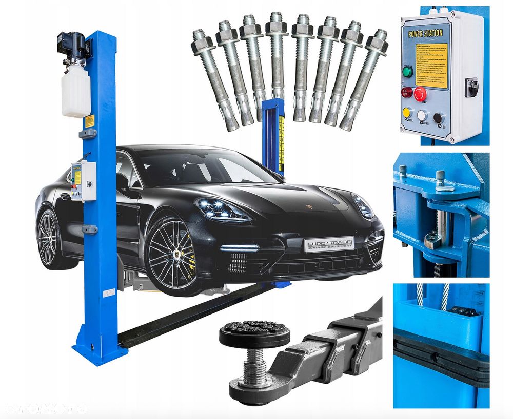 Podnośnik Dwukolumnowy Euro Trade SAE-40 4000 kg – Automatyczny, Elektrohydrauliczny, CE, UDT - 1