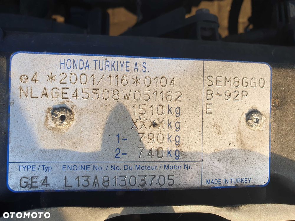 Honda City / B-92P / 2008r. / 1.3 L13A8 na części - 7