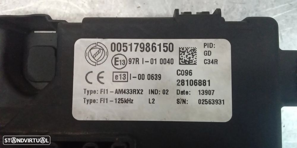 CAIXA DE FUSIVEIS FIAT GRANDE PUNTO 05-> 00517986150 - 3