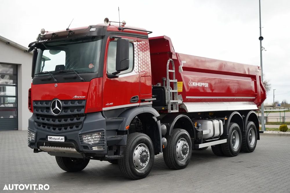 Mercedes-Benz AROCS 4145 / 8x8 / BASCULATOR SPATE / KH KIPPER / MANUAL / ANVELOPE 100% / EURO 6 - 7
