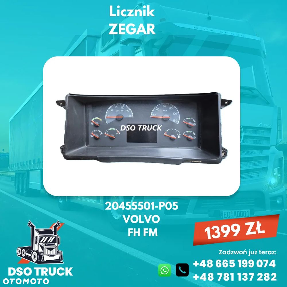 20455501-P05 Licznik ZEGAR VOLVO VDO FH FM - 1