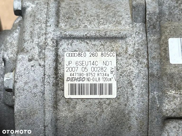 SPRĘŻARKA KLIMATYZACJI KOMPRESOR POMPA 8E0260805CC AUDI PORSCHE SEAT VW - 3