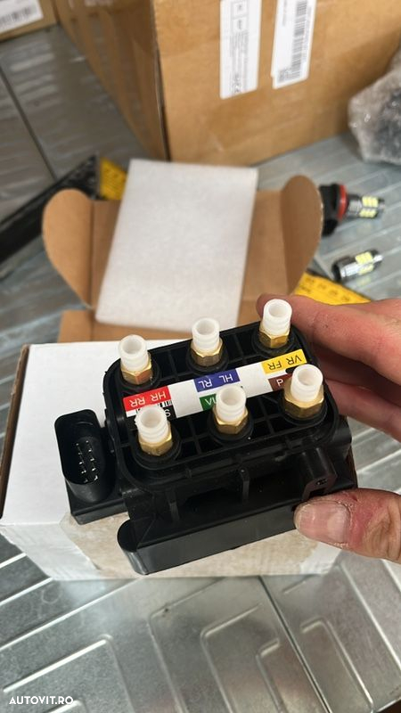 Compresor perna aer mercedes w212 w218 e class cls nou bloc valve releu amortizor perna w211 w221 mercedes audi porsche vw - 7