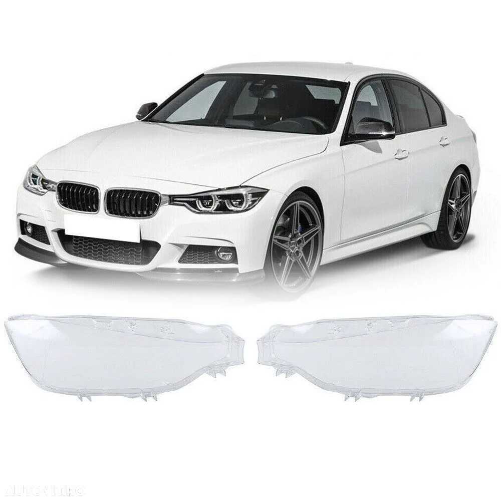 Sticla Far Stanga Dreapta BMW Seria 3 F30 F31 Facelift, LED, 2015-2019 - 1